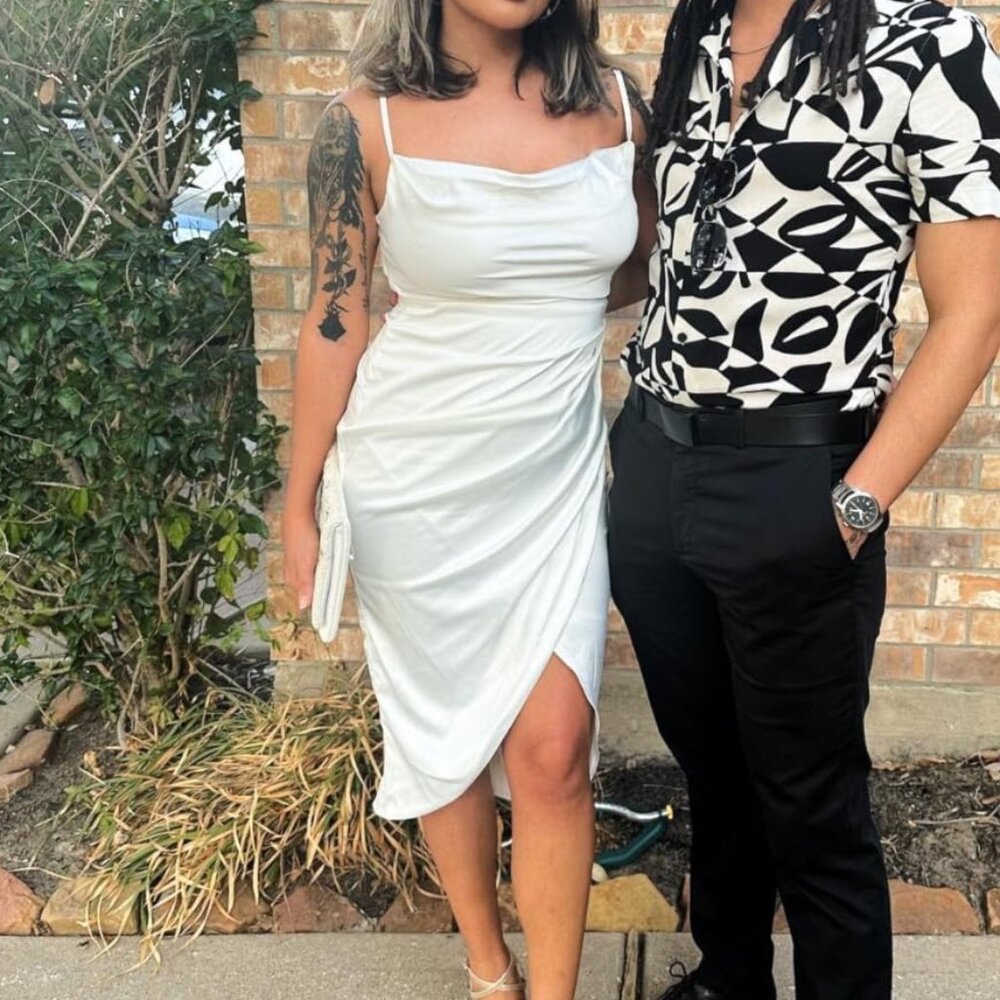 Elegant White Slip Dress